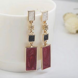Stone Dangle Earrings Geometric Earrings(NWT)